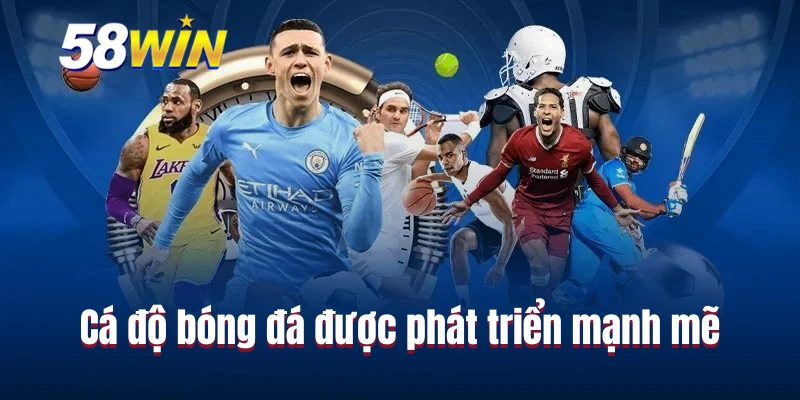 Cá độ bóng đá được phát triển mạnh mẽ tại thể thao 58WIN