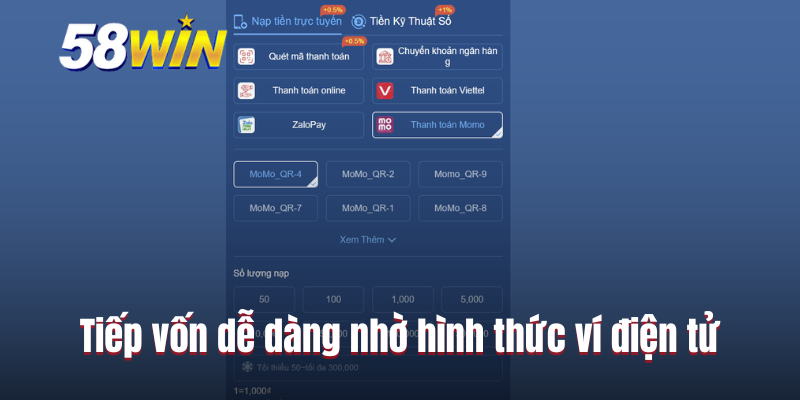 Tiếp vốn dễ dàng nhờ hình thức ví điện tử